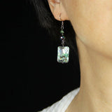 Vintage Beaded Shell Pendant Earrings – Jewelry Gift Ideas — 3