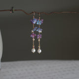 Cheongsam Earrings Acetate Flower Tassel Earrings – Stylish Gifts — 1