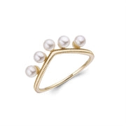 Natural Freshwater Pearl Girl Ring Classic Versatile – Gifts for Kids — 3