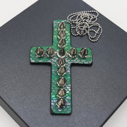 Y2g Heavy Industry Spike Leather Cross Necklace – Jewelry Gift Ideas — 11