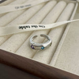 Sweet Small Colored Love Zircon Ring – Gifts for Couples — 7