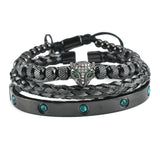 Micro-inlaid Green Eye Leopard Head Bracelet – Jewelry Gift Ideas — 8
