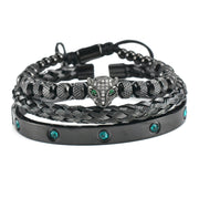 Micro-inlaid Green Eye Leopard Head Bracelet – Jewelry Gift Ideas — 8