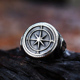 Retro Navy Knight Titanium Steel Men's Ring – Gifts for Him — 3