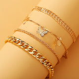 Tassel Butterfly Pendant Chain Anklet Suit – Jewelry Gift Ideas — 2