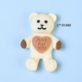 Resin Accessories Cream And Coffee-colored Cartoon – Stylish Gifts — 9