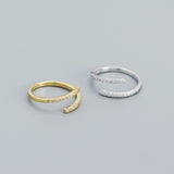 Inlaid Zircon Geometric Ring – Everyday Gifts — 6