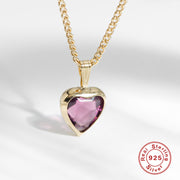 S925 Sterling Silver Ins Wind Topa Stone Love – Jewelry Gift Ideas — 1