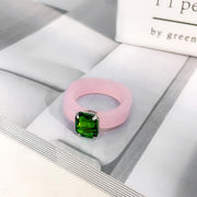 Transparent Acrylic Ring Candy Color Crystal Resin – Gifts for Her — 6