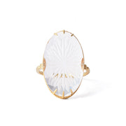 Summer Vintage Ice Crystal Floating Flower Ring – Jewelry Gift Ideas — 8