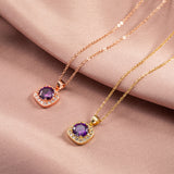 Simple Square Zirconium Women's Necklace – Jewelry Gift Ideas — 1