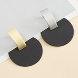 Metal Vintage Irregular Geometric Earrings – Birthday Gifts — 4