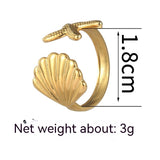 Titanium Steel Shell Ring Special-interest Design – Everyday Gifts — 5