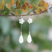 White Magnolia Flower Earrings Female Hanfu – Stylish Gifts — 6