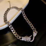Exaggerated Heavy Work Snake Necklace Collarbone – Jewelry Gift Ideas — 2