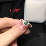 Fashion Personality Ladies Natural Emerald Ring – Stylish Gifts — 4