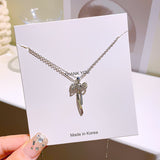 Simple 18K Gold-plated Tassel Bow Necklace – Jewelry Gift Ideas — 3