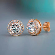 Brass Zircon Stud Earrings Crystal Rhinestone – Jewelry Gift Ideas — 2