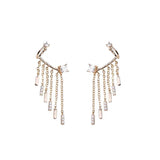 European And American Style Zircon Tassel Earrings – Stylish Gifts — 4