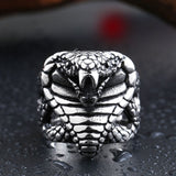 Exaggerated Style Titanium Steel Men's Cobra Ring – Stylish Gifts — 4