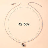 Moon Star Stainless Steel Pendant Necklace – Jewelry Gift Ideas — 5