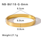 Simple Elegant Stainless Steel Vacuum 18K Gold – Jewelry Gift Ideas — 6
