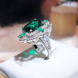Colorful Ice Flower Cut Open Ring Female Fashion – Stylish Gifts — 4