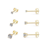 Sterling Silver Simple Piercing Stud Earrings – Meaningful Gifts — 2