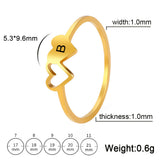 Hollow Out Double Love Ring 18k Real Gold Plating – Jewelry Gift Ideas — 2