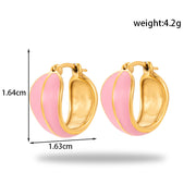 Titanium Steel Oil Painting Heart-shaped Round – Creative Gifts — 2