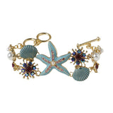 Beach Ocean Starfish Shanhu Bracelet Rhinestone – Jewelry Gift Ideas — 5
