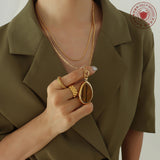 Natural Tigereye Double-layer Necklace Temperamental – Stylish Gifts — 11