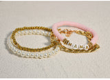 Retro Ethnic Style Gold Bracelet Letter Polymer Clay – Stylish Gifts — 15