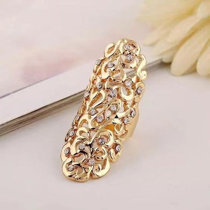 Korean Style Fashion Ring With Hollow Air And Diamonds – Stylish Gifts — 1