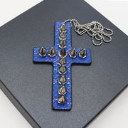 Y2g Heavy Industry Spike Leather Cross Necklace – Jewelry Gift Ideas — 12