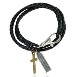 PU Woven Leather Cowhide Bracelet Double Ring – Jewelry Gift Ideas — 19