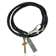 PU Woven Leather Cowhide Bracelet Double Ring – Jewelry Gift Ideas — 19