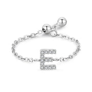 Letter Chain Ring Female Fashion Niche Design Love – Stylish Gifts — 14