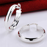 Women's Fashion Earrings Silver Plated Glossy Ear Ring – Stylish Gifts — 8