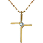 Cross Pendant New Simple Necklace Titanium Steel – Jewelry Gift Ideas — 1