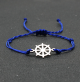 Stainless Steel Rudder Bracelet Hand Braided Rope – Jewelry Gift Ideas — 7