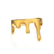 Titanium Steel Ring, Flowing Water Droplets Are – Practical Gifts — 3