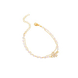 Double Layer Flower Zircon Bracelet – Jewelry Gift Ideas — 3