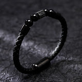 Hand-woven Cowhide Leather Bracelet Gold – Jewelry Gift Ideas — 5