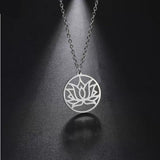 Female Buddha Lotus Stainless Steel Pendant – Jewelry Gift Ideas — 1