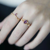 Vintage Antique Amethyst 925 Silver Plated Set – Holiday Gift Ideas — 1