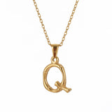 Hip Hop Bamboo 18K Stainless Steel Letter Pendant – Jewelry Gift Ideas — 19