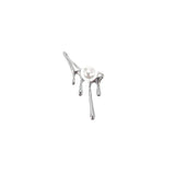 Women's Irregular Water Drop Lava Design Pearl – Gifts for Her — 5
