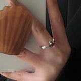 Vintage Heart Shaped Zircon Ring Female – Gifts for Her — 4