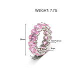 Copper Gold Plated Oval Double Fashion Hand Ring – Stylish Gifts — 6